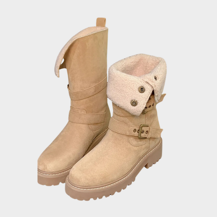 Harlow | Women's Winter Fur High Boots with Comfortable Casual Everyday Walking