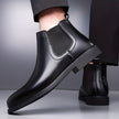 Chelsea Boots Brown Slip On Polished Cushioned Ankle Boots | Everett