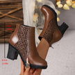 Clara | Women's Textured Heel Bold Style, Comfort Boots with Comfortable