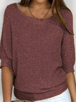Knit Sweater Open Knit Relaxed Fit Lightweight Pullover Jumper | Judith