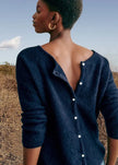 Brisley | Women's Versatile Slim-Fit Knit Crew Neck Cardigan Sweater with Cozy for Layering