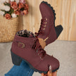 Aria | Women's Lace Up Heel Bold Comfort Boots with Every Step