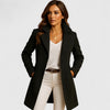 Coat Women Slim Fit Lapel Button Front Elegant