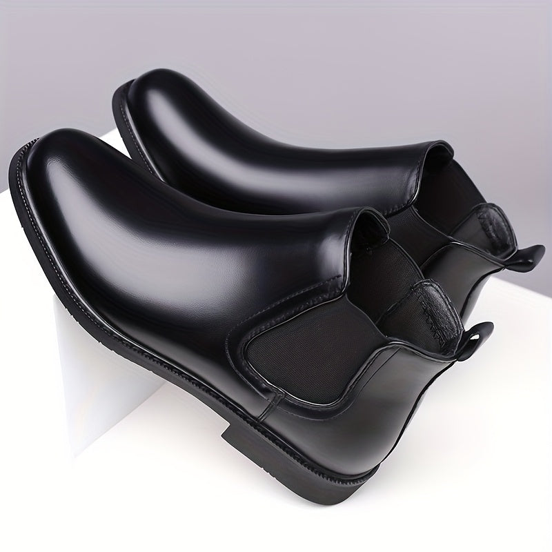 Chelsea Boots Brown Slip On Polished Cushioned Ankle Boots | Everett