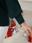 Helene | Women's Long Tacky Holiday Crew-Neck Knit Christmas Sweater