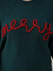 Helene | Women's Long Tacky Holiday Crew-Neck Knit Christmas Sweater
