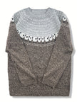 Nordic | Women's Chic Knit Nordic Sweater Pullover