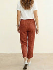 FJØRNA women's lightweight summer trousers with drawstring, breathable casual pants, soft fabric, relaxed fit, ideal for warm weather.