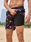 Men's FJØRNA secure fit swim shorts for the beach, showcasing lightweight fabric and adjustable waistband in a vibrant color.