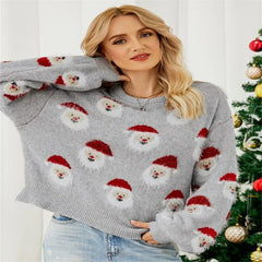 FJØRNA Sophie Christmas Jumper for women, gold cozy sweater featuring festive holiday design and comfortable fit.