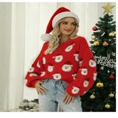 FJØRNA Sophie women's Christmas jumper featuring a gold festive design, cozy knit sweater perfect for holiday celebrations.