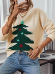 FJØRNA Clara Christmas jumper for women, red festive casual pullover with holiday-themed design, cozy and stylish for the season.