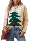 FJØRNA Clara Christmas Jumper for women, red festive casual pullover with holiday-themed design, cozy and stylish for the season.