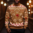 FJØRNA Grace women’s Christmas jumper sweatshirt with festive graphic design, cozy holiday sweater for women.