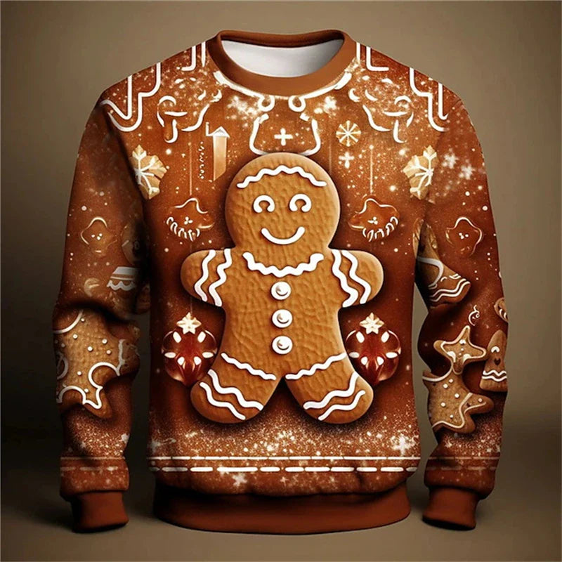 FJØRNA Grace Christmas Jumper for women featuring festive graphic design, cozy sweatshirt perfect for holiday celebrations.