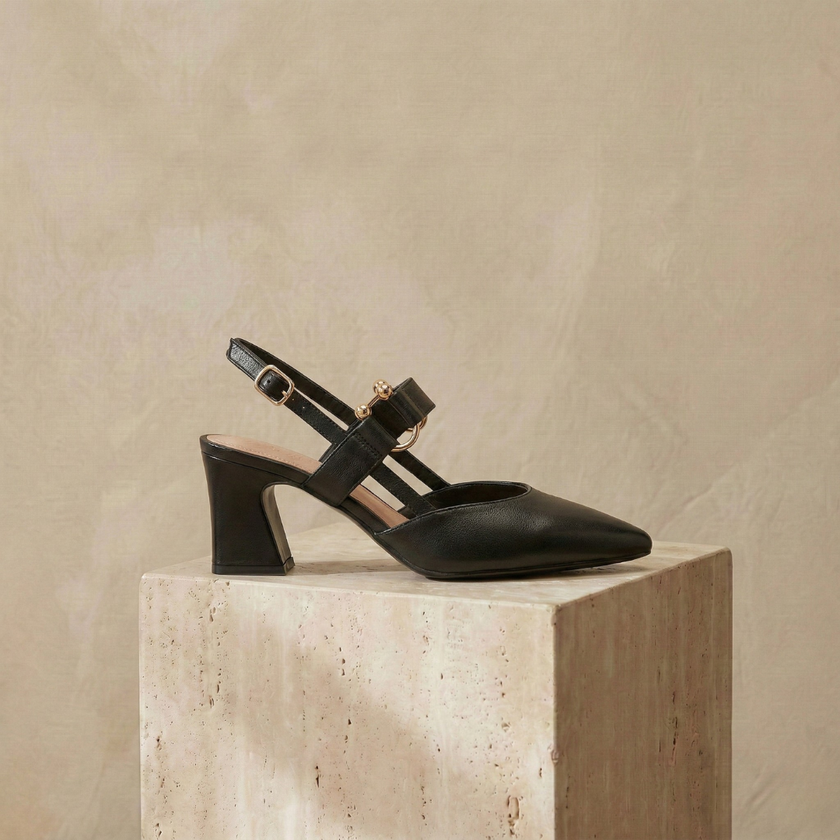 FJØRNA women's pink orthopaedic heels with comfortable design and supportive sole, suitable as an alternative to traditional heels.