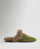 FJØRNA women's fur mule slippers with plush lining and slip-on design, showcasing soft, cozy interior and stylish slip-on shoes.