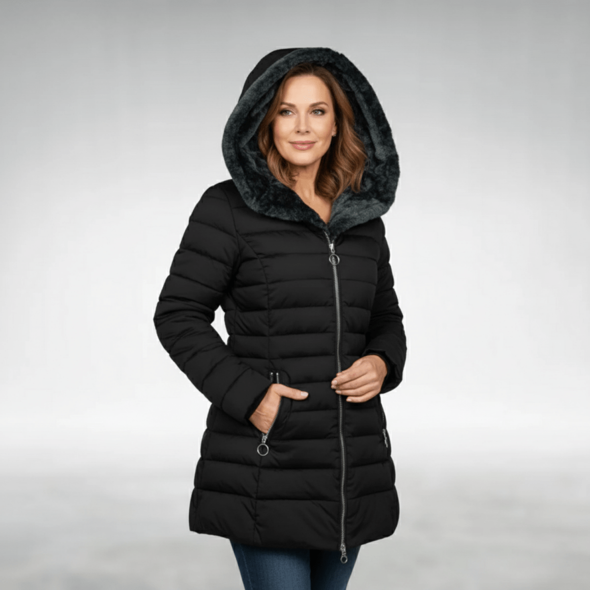Fleece Lined Waterproof Windproof Winter Jacket for Women | Gabrielle