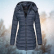 Gwenienne | Women's Longline Quilted Hooded Winter Puffer Coat