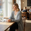 Saga | Women's Oversized Ribbed Knit Button-Front Cardigan