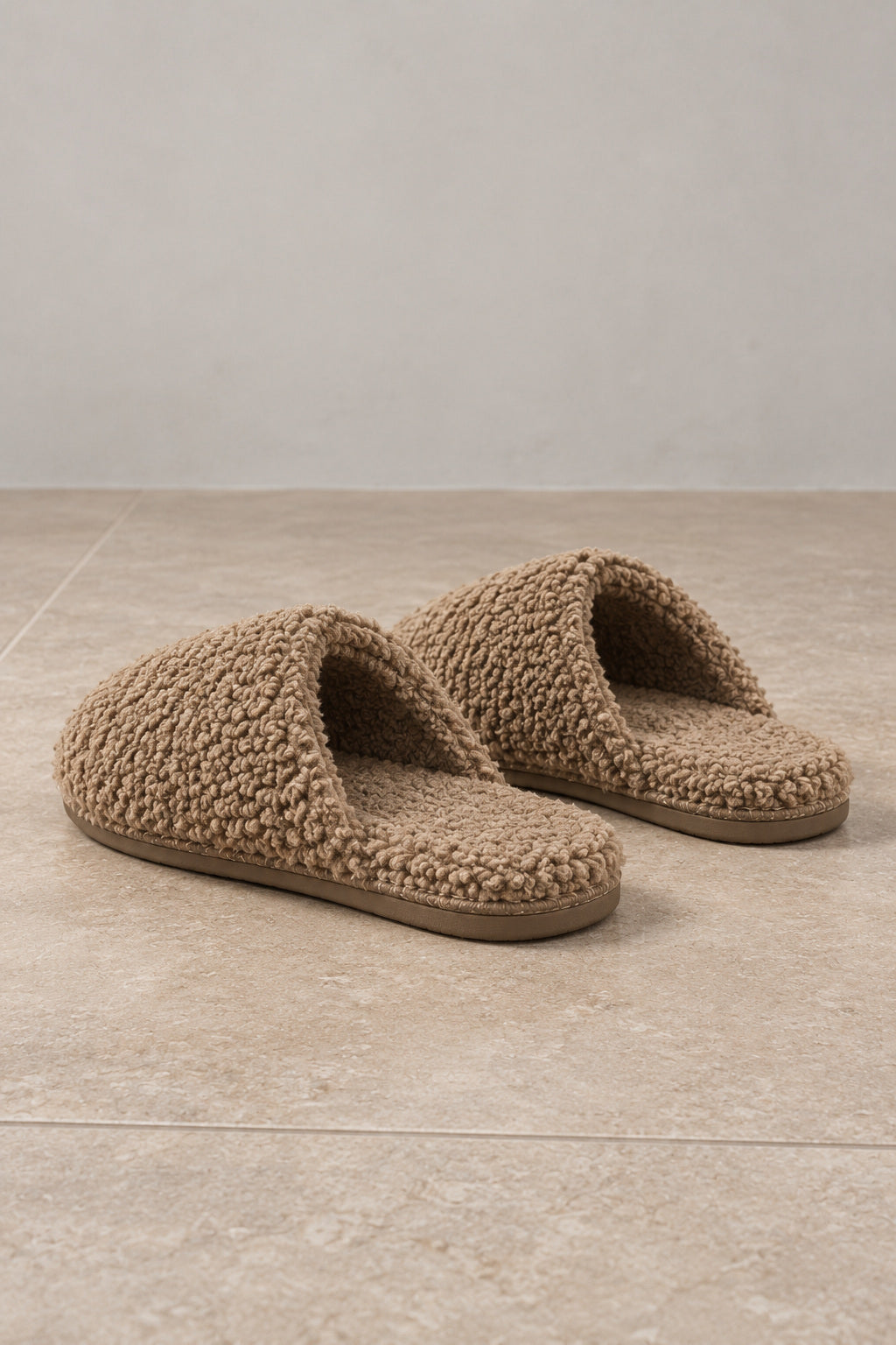 Teddy Slippers Loafer-Style Slip-On with Moc Toe for Women | Tanwen