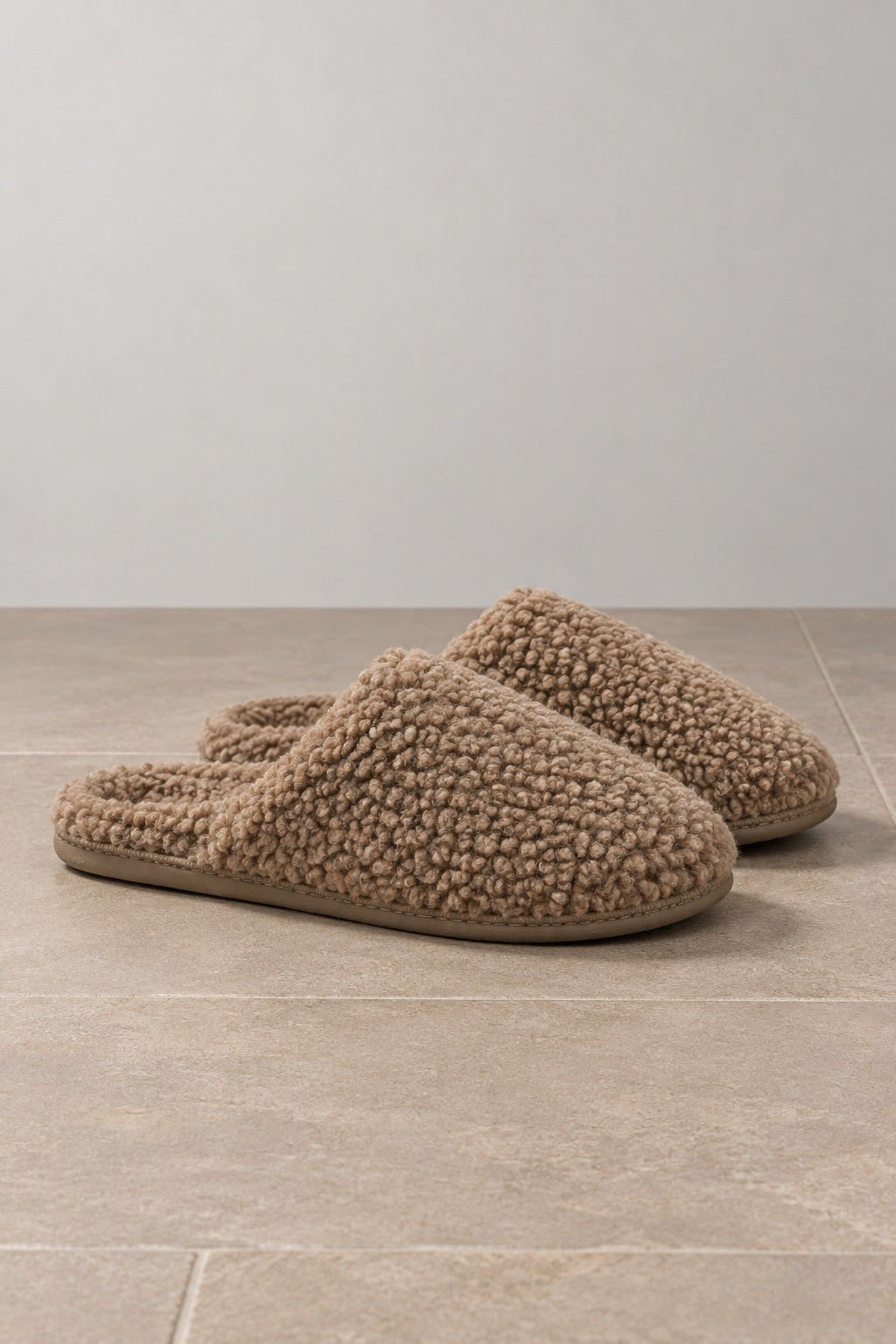 Teddy Slippers Loafer-Style Slip-On with Moc Toe for Women | Tanwen
