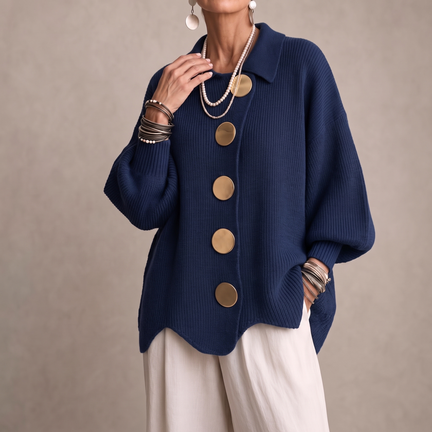 Oda | Women's Chunky Collared Cardigan