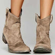 Hester | Women's Distressed Block-Heel Suede Western Booties