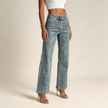Saar | Women's High-Waist Straight-Leg Jeans