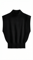 Knit Sweater Vest Women Relaxed Fit Round Neck Sleeveless