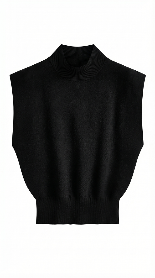 Nadine | Women's Sleeveless Knit Sweater Vest Pullover with Round-Neck Long-Sleeve Soft for Layering