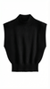 Knit Sweater Vest Women Relaxed Fit Round Neck Sleeveless