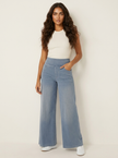 Wide Leg Jeans Women High Waist Stretch Denim