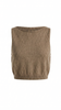Knit Tank Top Women Crew Neck Cropped Regular Fit