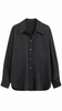 Button-Up Shirt Women Oversized Long Sleeve Collared