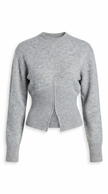 Knit Sweater Women Half Zip High Neck Long Sleeve