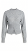 Knit Sweater Women Half Zip High Neck Long Sleeve
