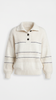 Knit Cardigan Women Open Collar Button Front White
