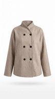 Utility Jacket Women Oversized Cotton Blend Button Front