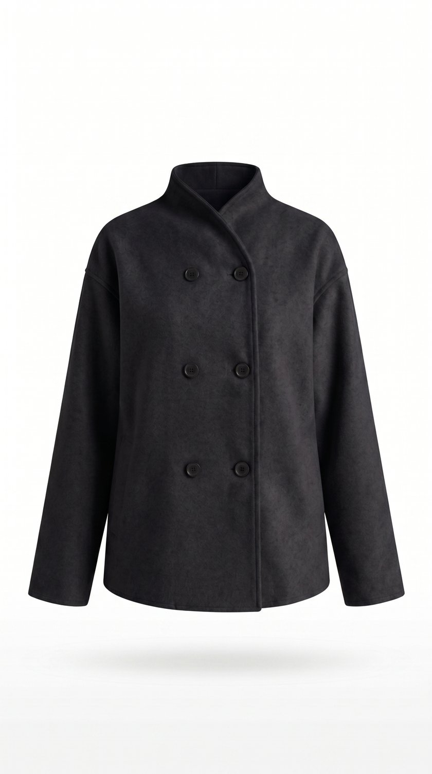 Utility Jacket Women Oversized Cotton Blend Button Front
