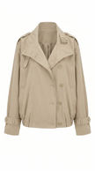 Trench Coat Women Vintage Loose Fit Long Sleeve