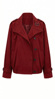 Trench Coat Women Vintage Loose Fit Long Sleeve