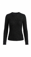 Open Knit Sweater Women Floral Crew Neck Long Sleeve