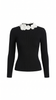 Knit Top Women Long Sleeve Fitted Crew Neck Stretch