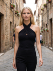Knit Cami Top Women Fitted Party