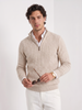 Cable Knit Sweater Men Crew Neck Ribbed Regular Fit
