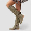 Hiking | Women's Slouchy Knee High Side Zip with Comfortable Casual Everyday