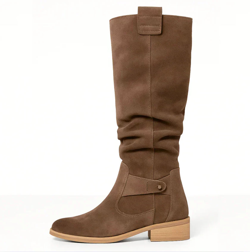 Hiking | Women's Slouchy Knee High Side Zip with Comfortable Casual Everyday