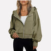 Lieke | Women's Cropped Hooded Sweater Pullover with Knit Cozy Soft Long-Sleeve