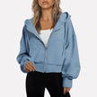 Lieke | Women's Cropped Hooded Sweater Pullover with Knit Cozy Soft Long-Sleeve